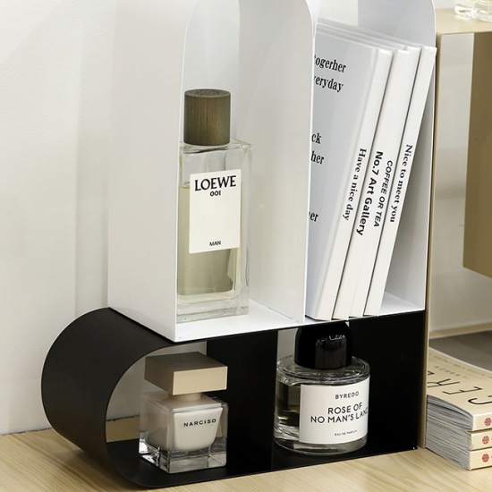 【取寄：納期2週間】収納ラック 金属 インテリア おしゃれ エレガント クール スタイリッシュ 無地 ホワイト 5,863円