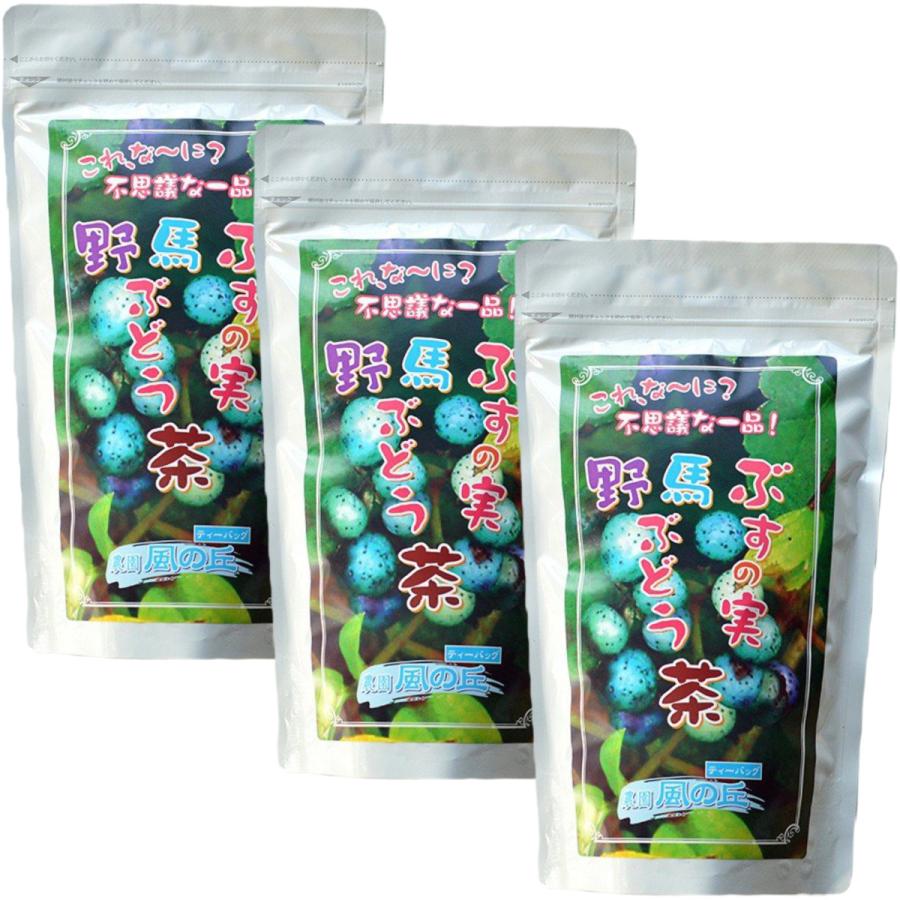 やないづ食品 ぶすの実の茶 4g 20包 3袋セット ブスの実 ノブドウ ウマブドウ 健康茶 柳津町産
