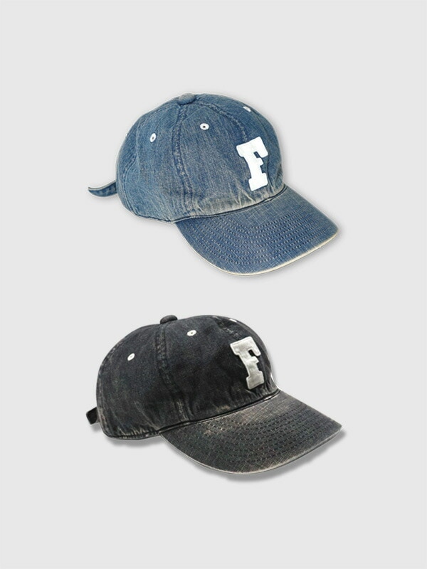 FULLCOUNT フルカウント キャップ 帽子 日本製 6Panel Denim Baseball Cap F Patch Vintage 6843HW