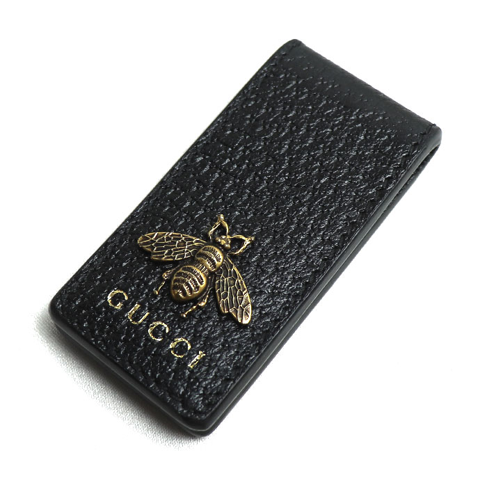 GUCCI グッチ レザー アニマリエ ビー マネークリップ 522914 DJ20T 1000 メンズ 中古 美品