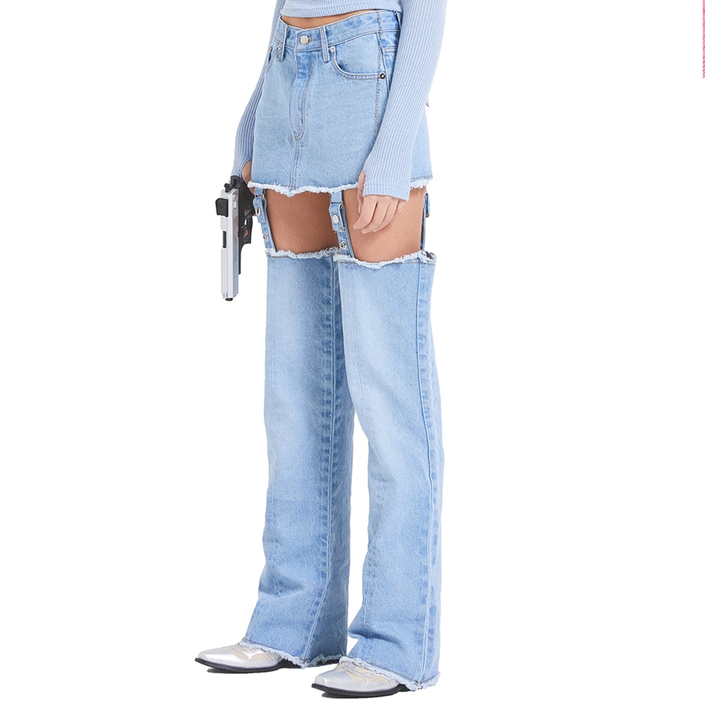 【CPGN STUDIO】Layer Wide Denim Pants CPGN STUDIO】 Layer Wide Denim Pants デニム・ジーンズ