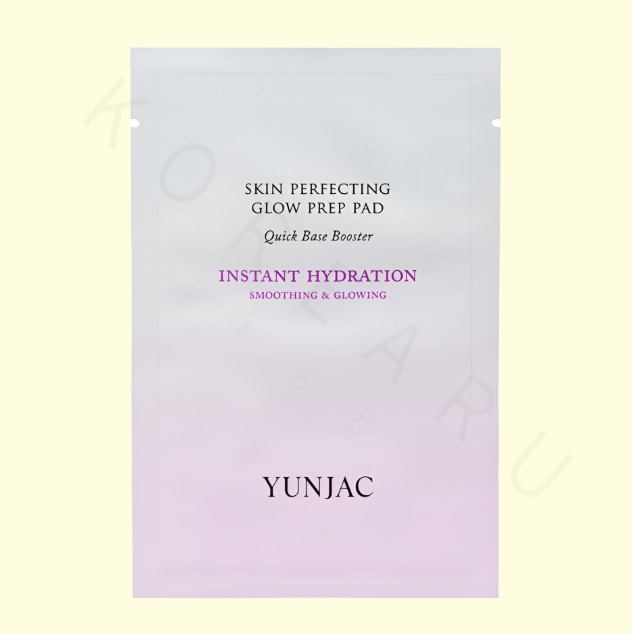 大容量【90枚】ユンジャク スキンパーフェクティング グロー プレップパッド 3枚入 x 30個 個包装 衛生的に使える トナーパッド
