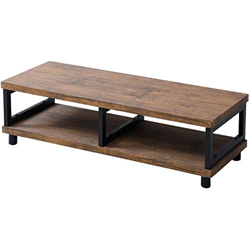 山善 テレビ台 幅100*奥行39*高さ29.5cm 42型対応 コンパクト アンティーク調 組立品