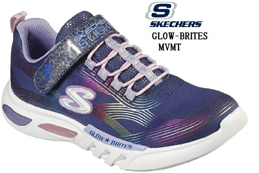 SKECHERS(スケッチャーズ)302306 GLOW BRITES カジュアルスニーカー ライトローカットスニーカー