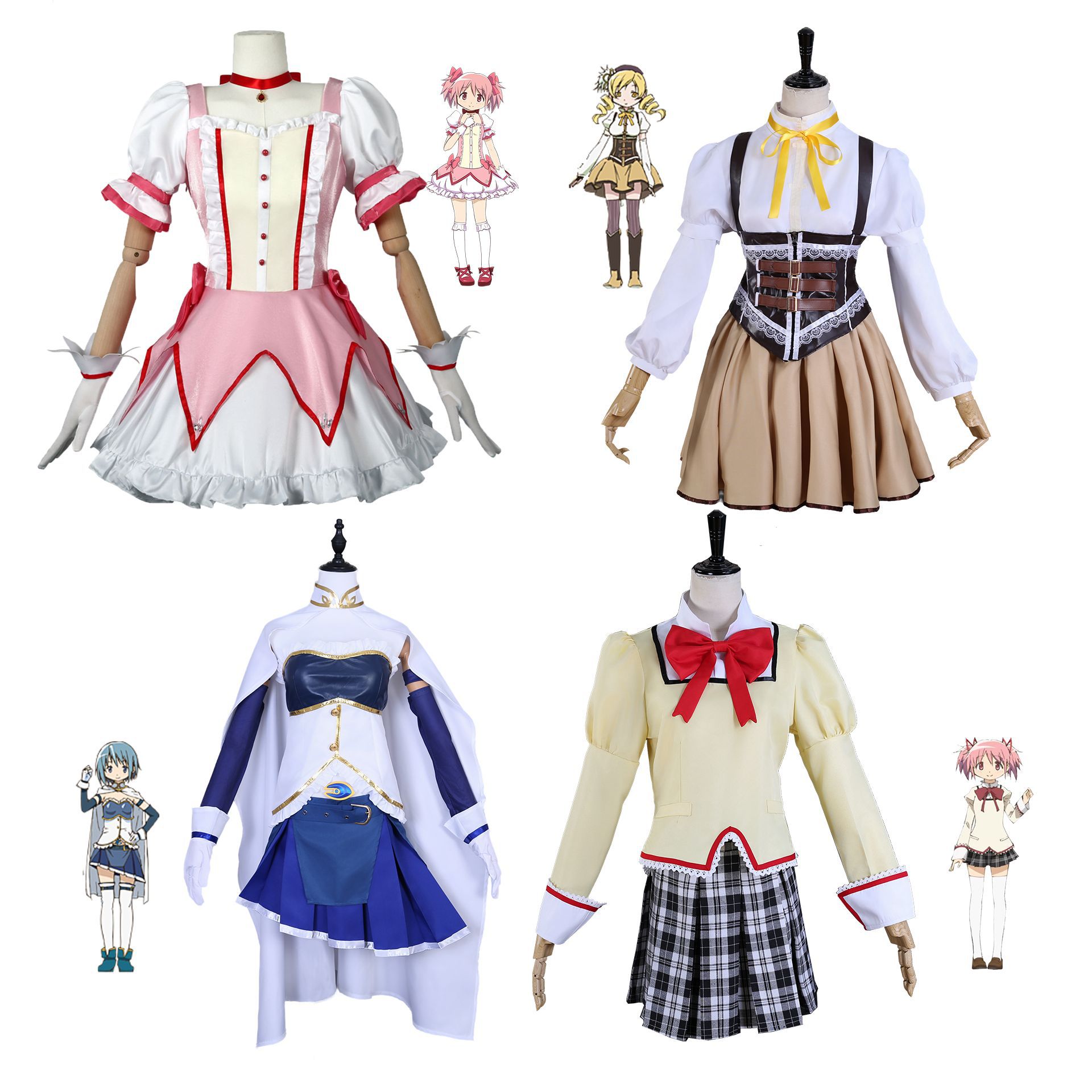 魔法少女まどかマギカ Cos 美樹沙耶 シャンバ麻美 アニメ コスプレ衣装 女子学生服 Jk制服