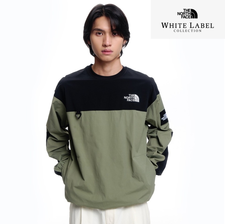 25FW 新作再入荷 NM5MR57 NM5MR03 ALBANY CREWNECK ウーブン素材を使用したルーズフィットのラウンド長袖スウェット