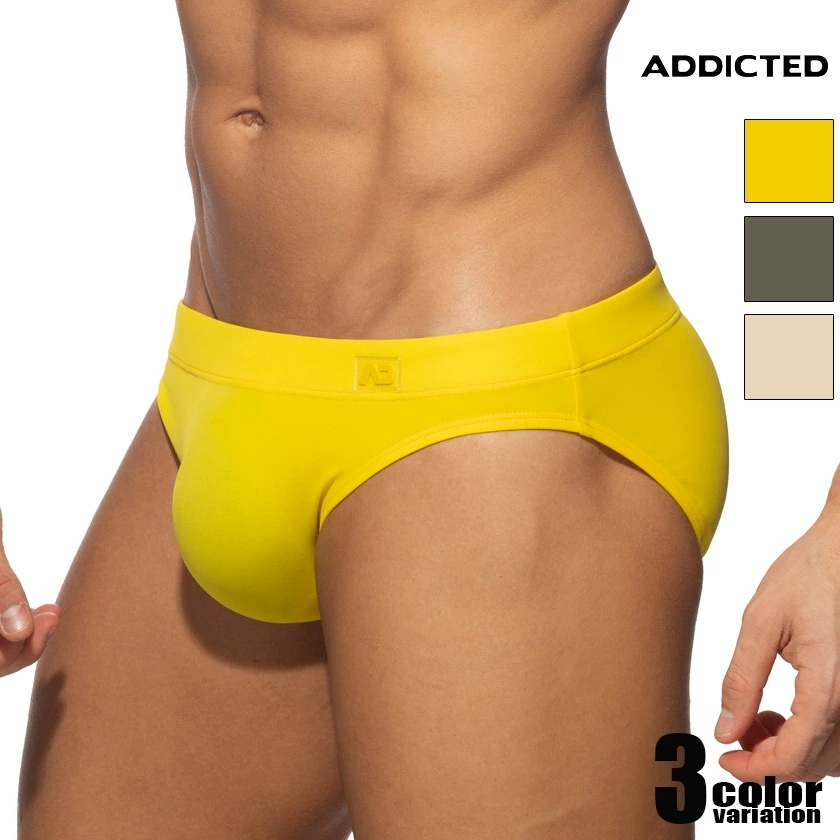 ADDICTED/アディクティッド MOLDED SWIM BRIEF フロントシームレス スイムウェア ビキニブリーフ型 メンズ水着 海水パンツ 海パン 男性水着 ビーチウェア