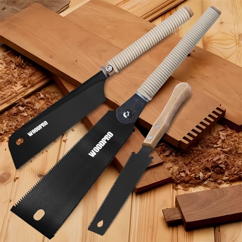 日本製 プルソーセット 15.24cm ダブルサイド ノコギリ 17/610TPI ダブルエッジ＆シングルエッジ 木材 PVC管 切断用 DIY 工具セット