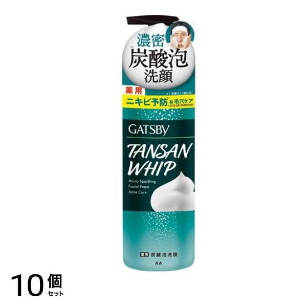 ギャツビー マイクロスパークリング泡洗顔アクネケア 200g 10個セット