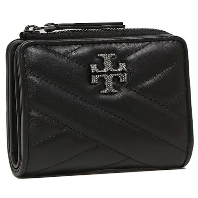 Qoo10] TORY BURCH 二つ折り財布 キラ ミニ財布 ブラック