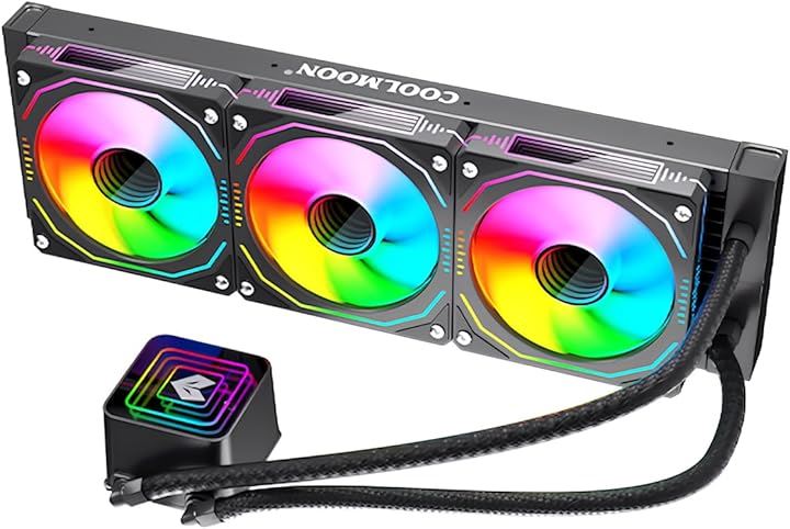 AOSOR 簡易水冷クーラー 360mm インフィニティ―ミラー CPUクーラー LED ARGB 5v 3pin LGA1700/1200/115X AMD:AM5/AM4ソケットに対応 9,728円