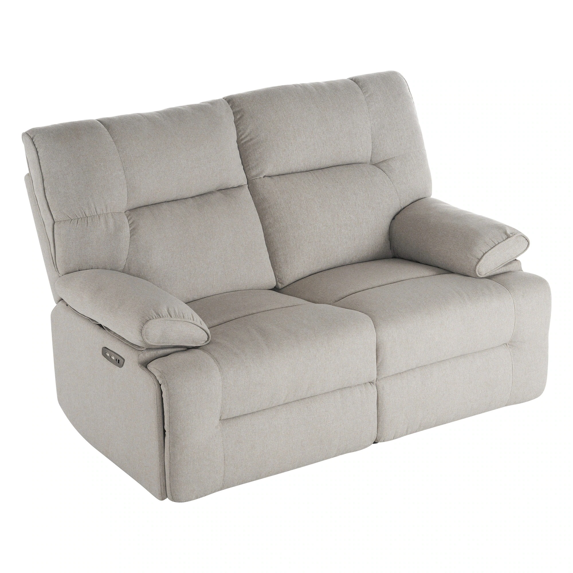 リクライニングチェア リクライニングソファ 2人掛け ファブリック 電動 リクライニング 左右独立調節150 オットマン一体型 パーソナルチェアー 電動ソファ 耐圧分散 リクライニングチェ