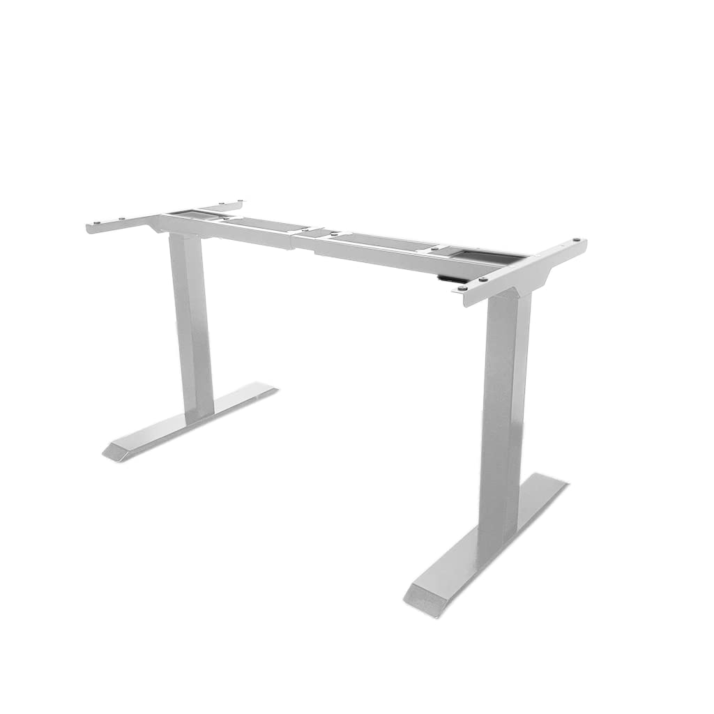 アイリスプラザ 昇降式デスク スタンディングデスク 昇降デスク デスク 高さ調節DSST (脚, ホワイト) 幅110-190cm×奥行68cm×高さ69-118cmDSST 42104