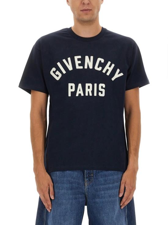 GIVENCHY Men T-Shirts BM71NK3YRS 411 Blue