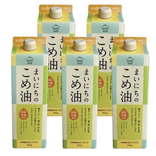 米油 ギフト 【まいにちのこめ油 900G 5本】 国産 [ みづほ こめ油 リニューアル ] / 三和油脂