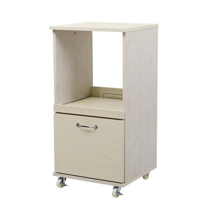 北欧レンジ台 キッチン収納ラック レンジ台 スリム レンジボード FLL-0071-WH ホワイト