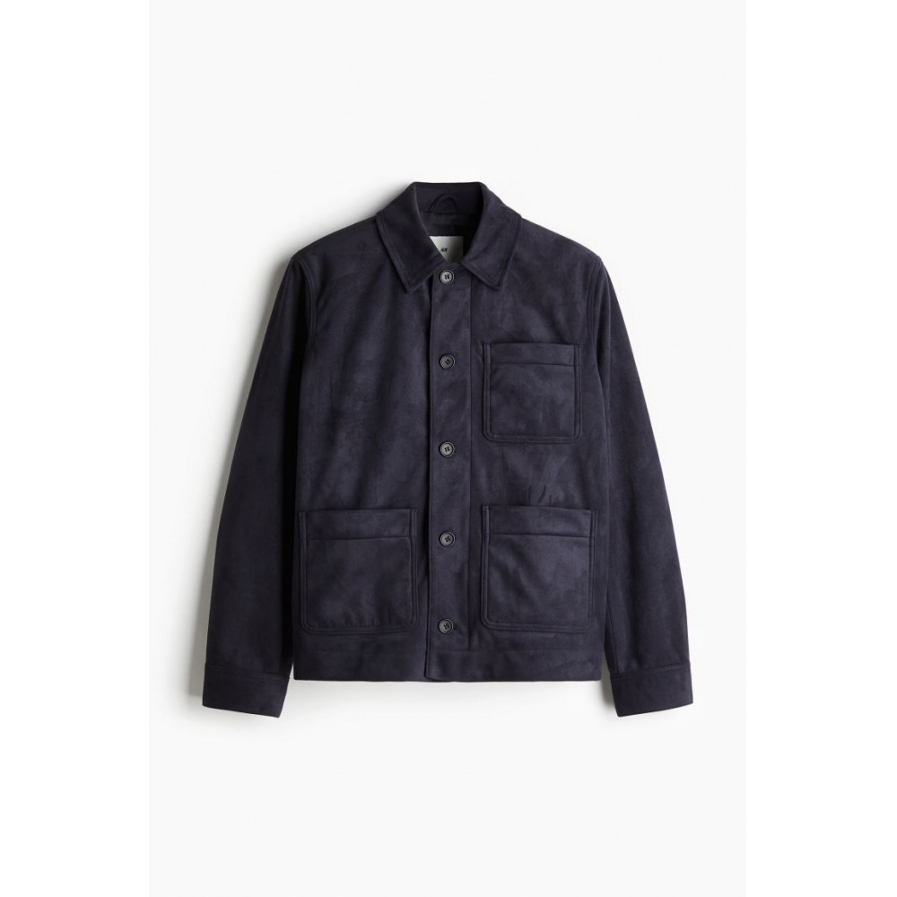 H&M レギュラーフィットジャケットネイビーブルー