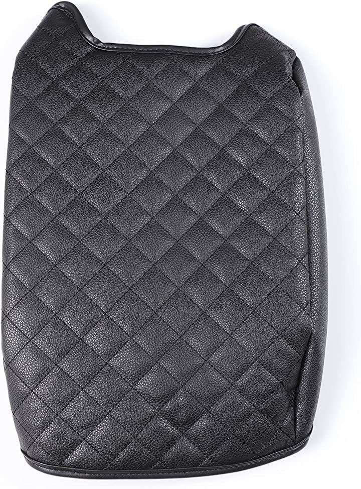 センター コンソール アームレストカバー キット コンソールアームレスト クッション トヨタ ランドクルーザープラド fj150( チェック柄-オールブラック) 5,480円