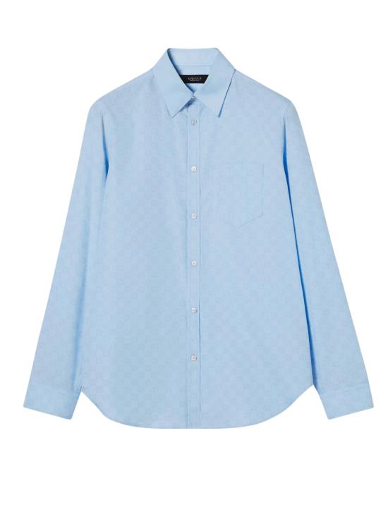 GUCCI Men Shirts 860785 ZAUO84774 Clear Blue