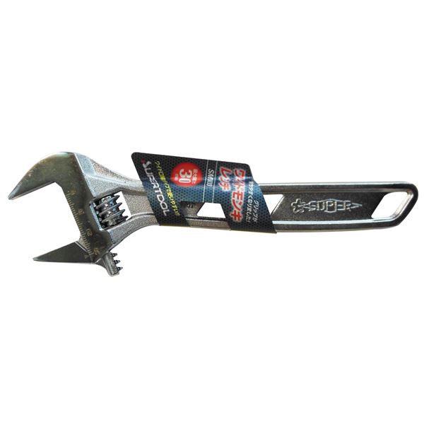 (業務用10個セット) スーパー ワイドモンキレンチ（スパナ） SMW30 呼び200mm