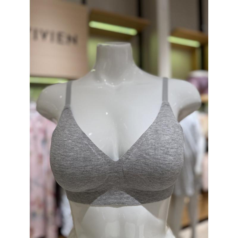 リブ編みレーヨン ノンワイヤー 퓨징 ブラジャー(BR1996A) 7,864円