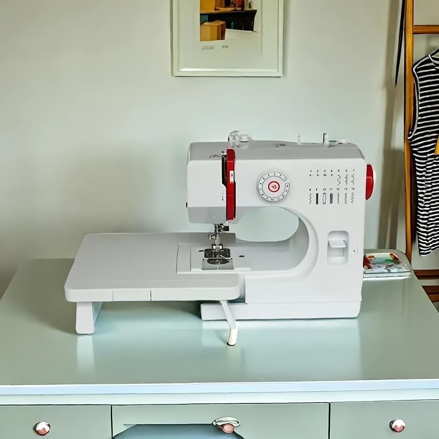 アメリカンスタンダードプラグ付きな縫製バッグ 家庭用コンパクト多機能ミシンは様々な縫製オプションを備え縫製テーブル付きで日常の縫製に適しています