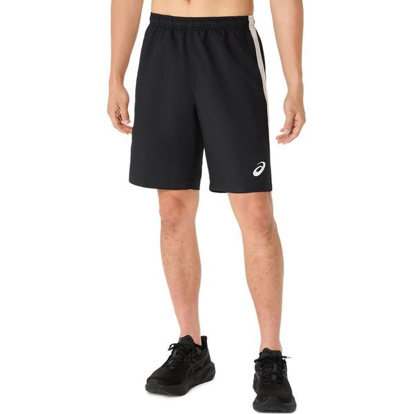 スポーツウエア ドライクロスロゴテープハーフパンツ PERFORMANCE BLACK/BRILLIANT WHITE S 2031E967 002