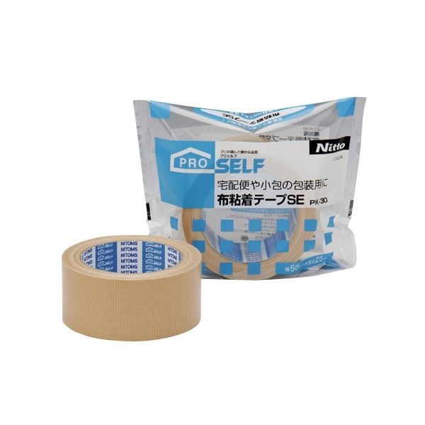 （まとめ）布粘着テープSE PK-30 50mmx25m J5438 1巻 [x30セット]