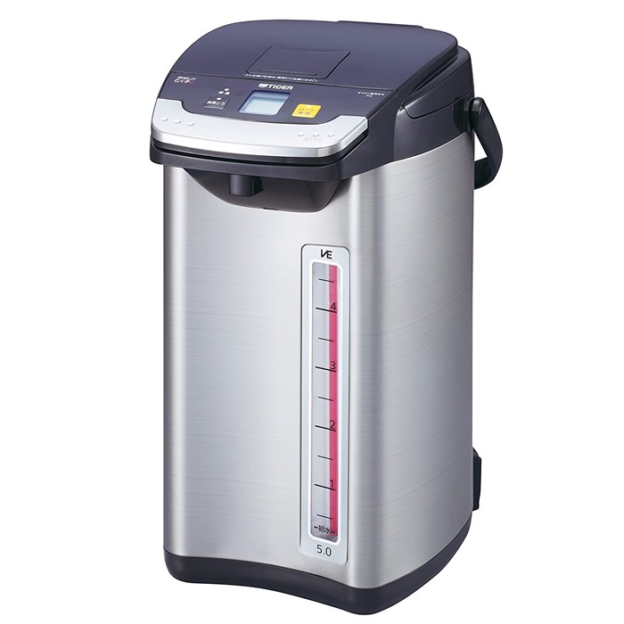 5.0L 電気ポット 蒸気レスVE電気まほうびん とく子さん PIE-A501-K ブラック