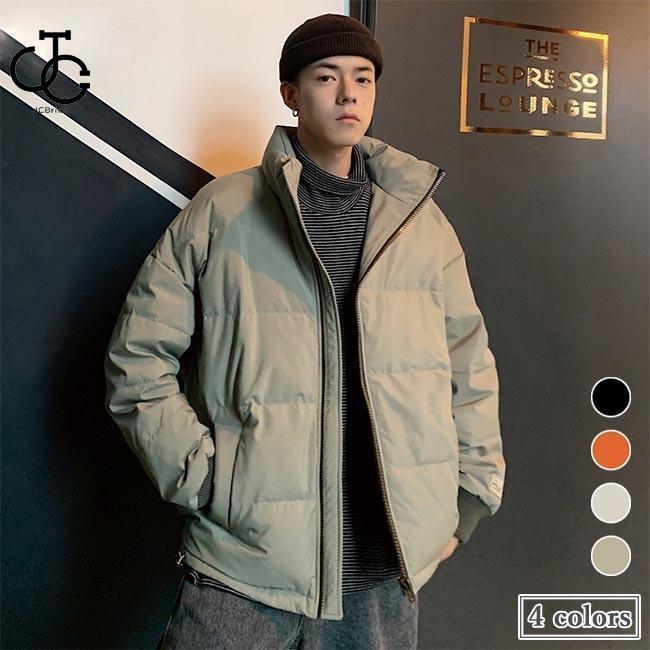 ダウンジャケット メンズ 厚手 ジャケット 冬 アウター 立ち襟 冬ジャケット キルティングジャケット 防寒服 お洒落 カジュアル