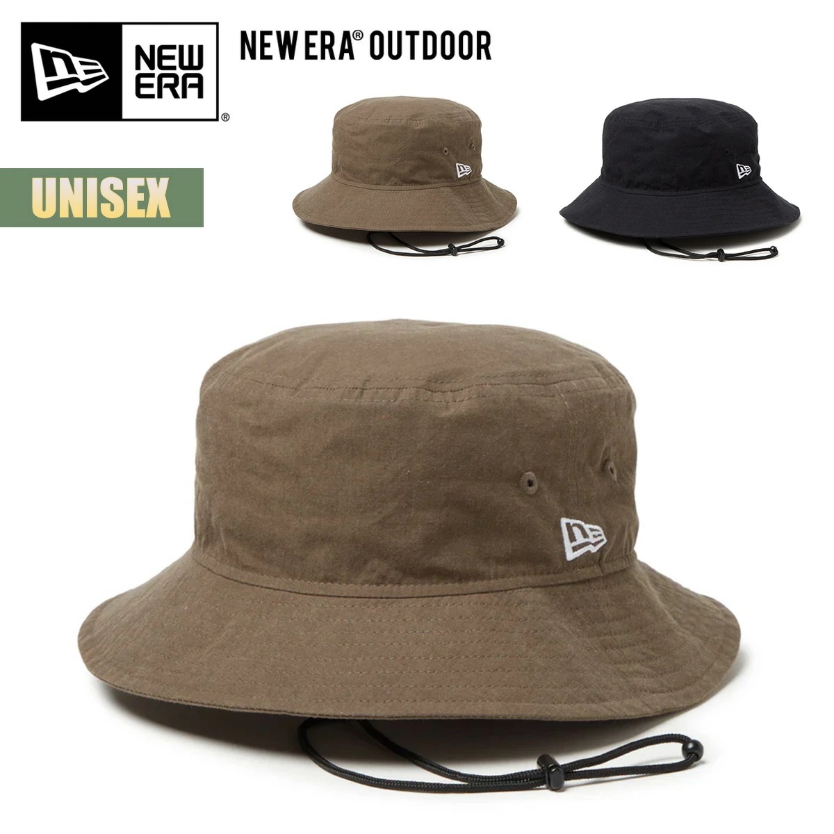 アウトドア バケットハット 帽子 アドベンチャーライト アンティーク ダイ ベーシック 軽量 抗菌 あご紐 ドローコード グリーン ブラック 14392208 14392209 2025 SS 正規品