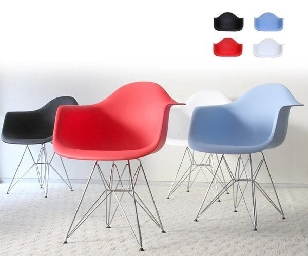 チェア 椅子 イームズ アームシェルチェア おしゃれ エッフェルベース DAR 艶無しマット 完成品 ダイニングチェア デスクチェア イス いす 座面高45cm