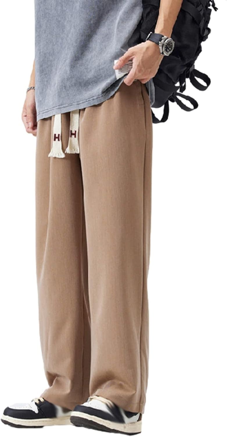 バギーパンツ メンズ ロングパンツ カジュアルパンツ ストレート ワイドパンツ 韓国風 オシャレ 調整紐 通気性 薄手 スポーツ ストリート 汗染み防止 お肌に優しい 量 男性用 春夏秋冬