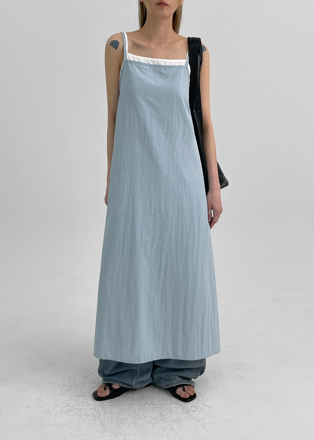 エルボテバックリスナシロングワンピース