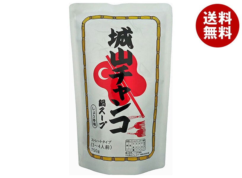 マルエ醤油 城山チャンコ鍋スープ しょうゆ味 750g＊12袋入
