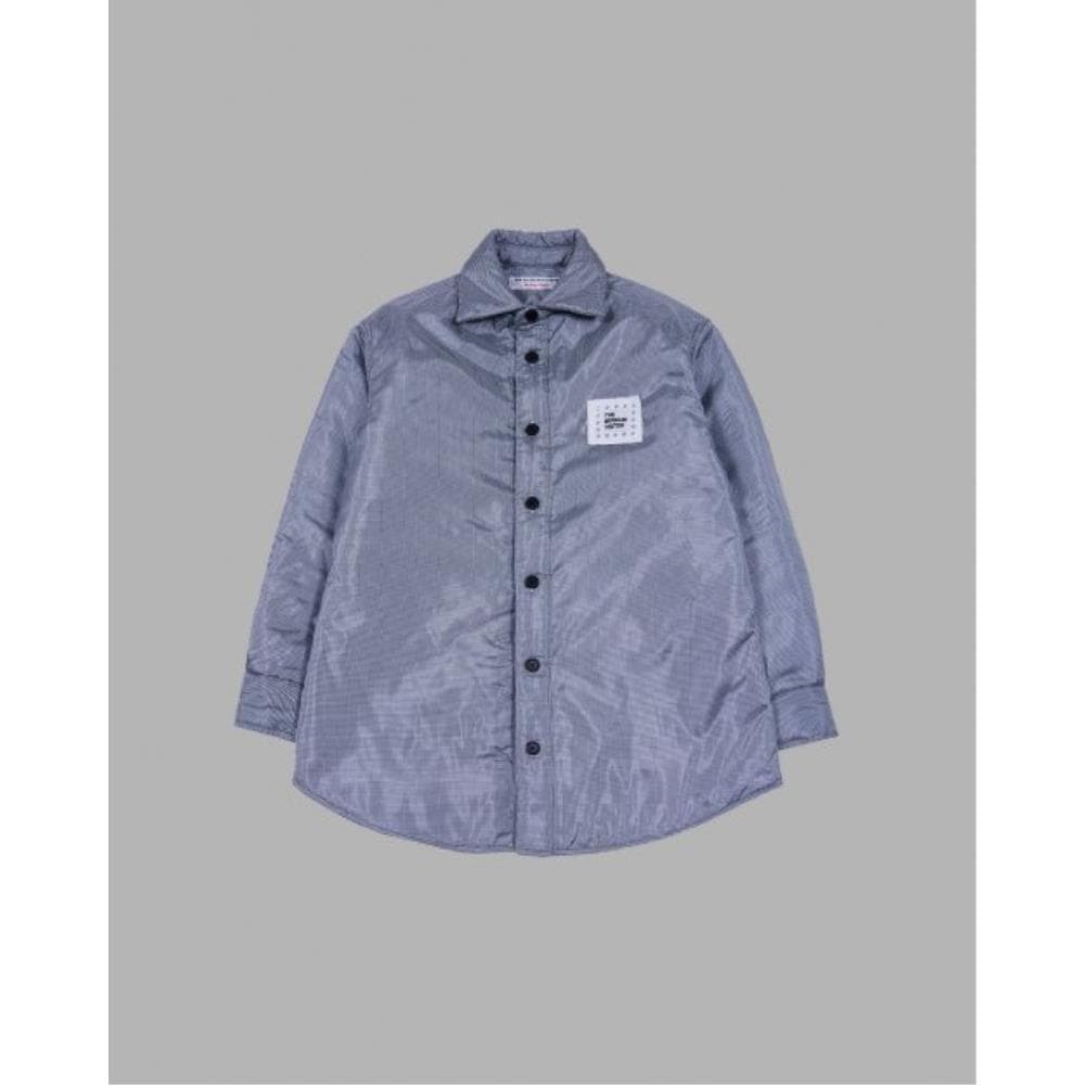 THE MUSEUM VISITOR CUBIC LOGO STITCHED PADDED SHIRTS BLA