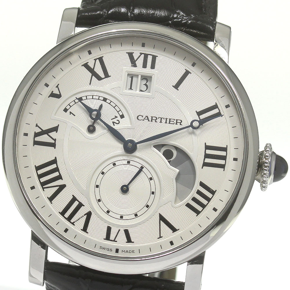 カルティエ CARTIER W1556368 ロトンド ドゥ カルティエ グランドデイト レトログラード 自動巻き メンズ 良品 _816815【中古】