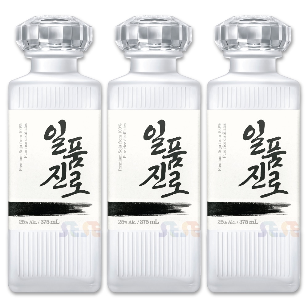 一品 眞露 25度 375ml 3本セット / プレミアム 韓国 焼酎 JINRO 一品眞露 モンドセレクション 3年連続金賞
