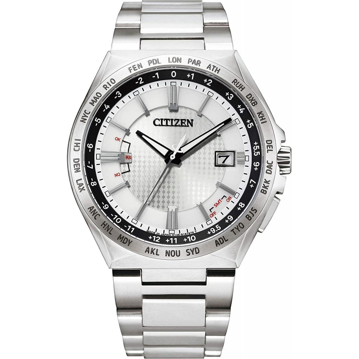 CITIZEN(シチズン) ATTESA アテッサ CB0210-54A　シルバー×ホワイト メンズウォッチ 腕時計 ACT Line 光発電 エコ・ドライブ