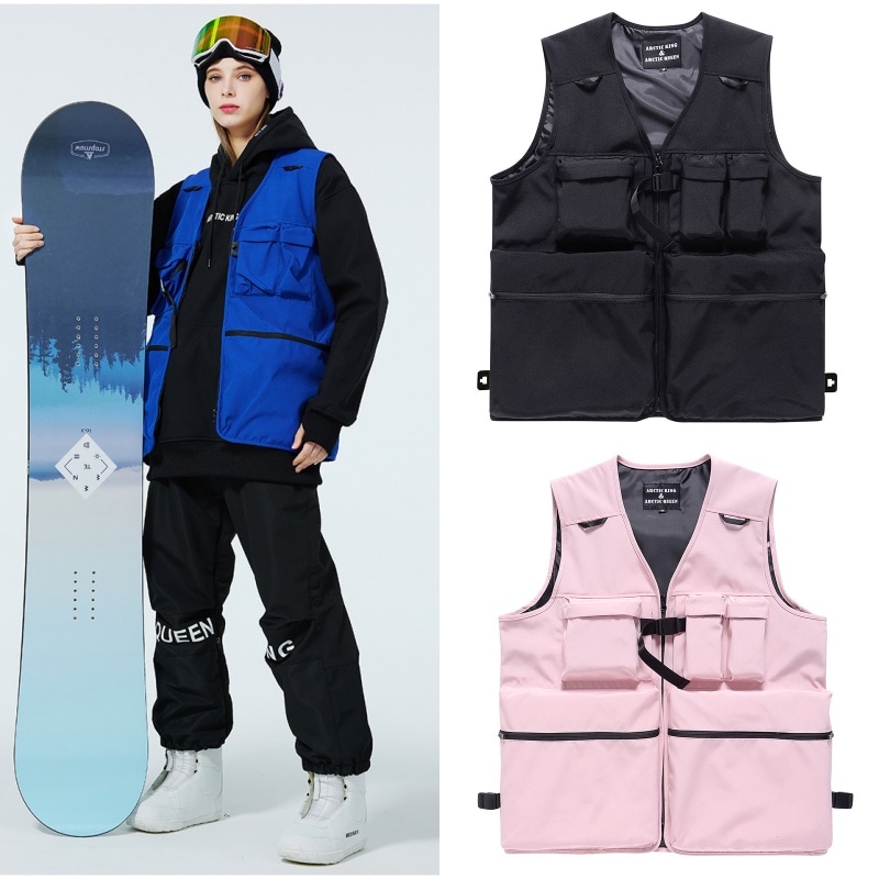 韓国 スノボ ジャケット スノボウェア スキーウェア スノーボードウェア パーカー 男女兼用 防風 防水 防寒着単品スキーベスト