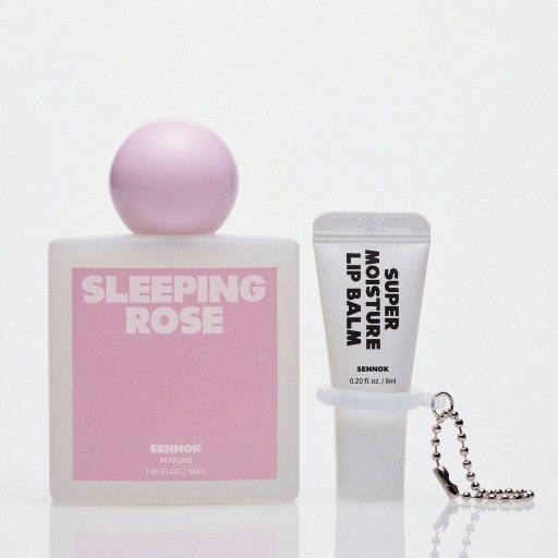 SENNOK パフューム & ソリッドパフューム スリーピングローズ50ml+リップバームキーホルダー贈呈