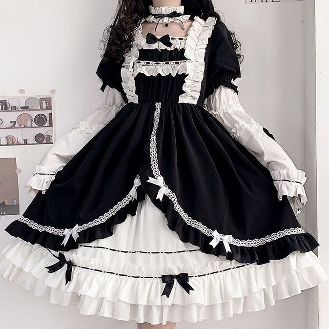 ロングドレス 成人式新作追加！大好評！ ロリータセクシーかわいいコスプレハロウィン衣装 女性ワンピースショートスカート 女ロリータゾンビ服制服 Jkセット ハロウィン ロリータ キョンシー服 子供 2