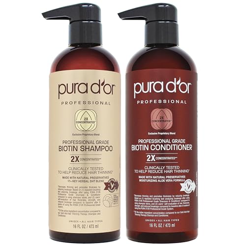 PURA D OR プロ仕様 薄毛予防 2倍濃縮成分 シャンプー＆コンディショナー硫酸系化合物不使
