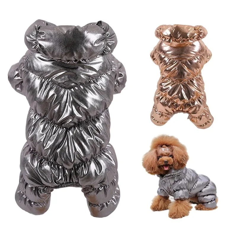 小型犬用防風オーバーオール,防水パーカー,ペットの衣装,厚手のジャケット,冬服