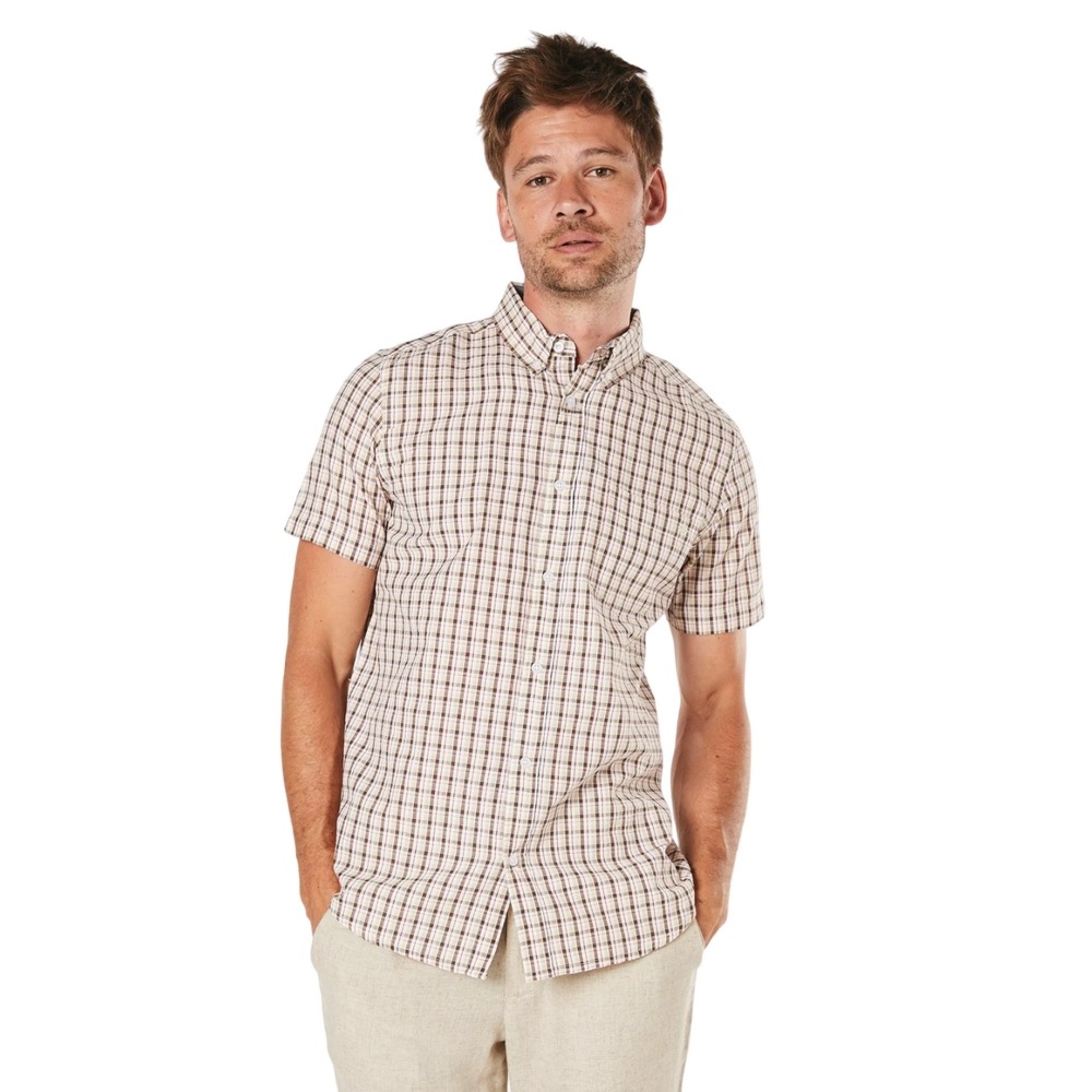 (英国より直送) Maine メンズセイルチェック半袖シャツ