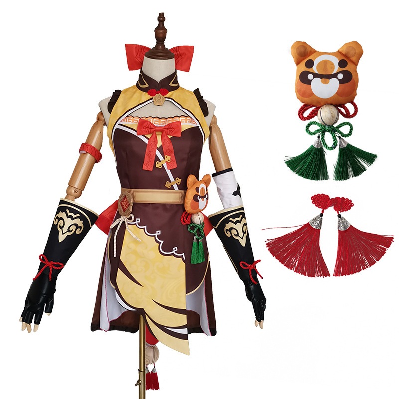 原神 コスプレコスプレ 変装 仮装 香菱シャンリン コスプレ 衣装 ホビー コスプレ ワンピース