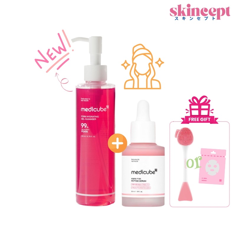 [2点セット] PDRNジェルトゥフォームクレンザー 200ml 洗顔ジェル +PDRNピンクペプチドアンプル 30ml 美容液_トーンアップ/弾力/キメケア