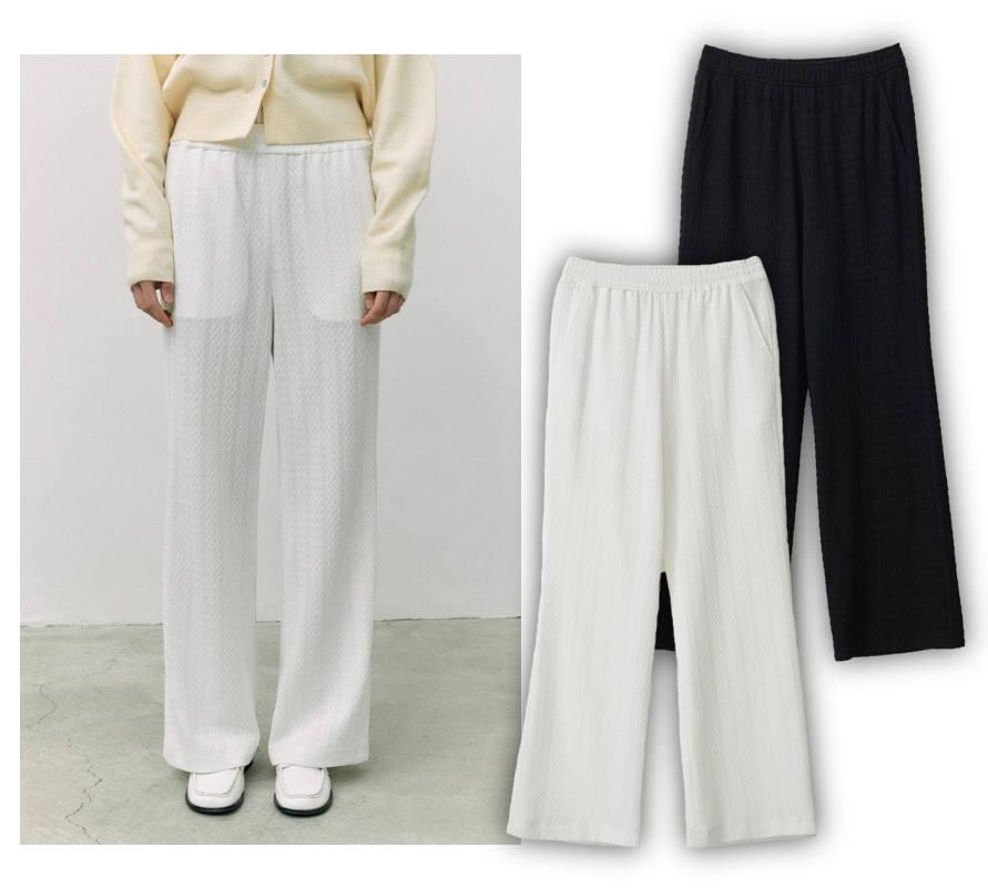 SEMI BOOTS CUT WRINKLE PANTS