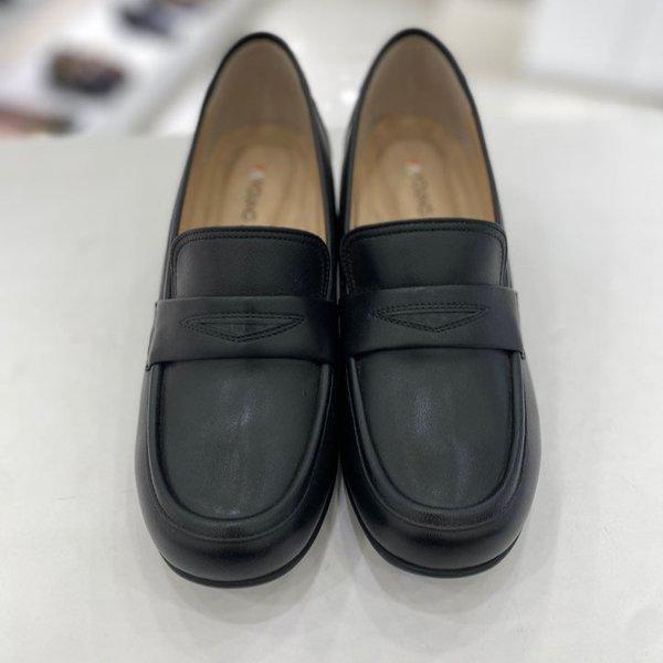 女性ベーシックパンプスローファーYAEFQH646BK HDZH5A GN_GN