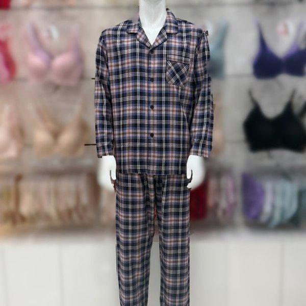 先染め起毛チェック男性パジャマ/MP8870A